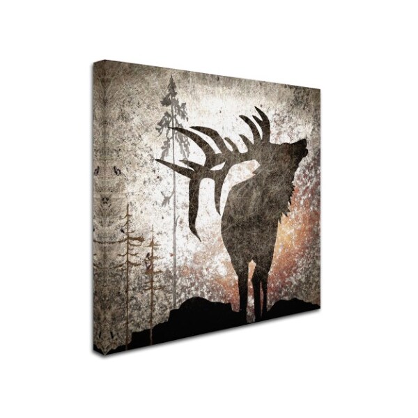 LightBoxJournal 'Calling Elk' Canvas Art,14x14